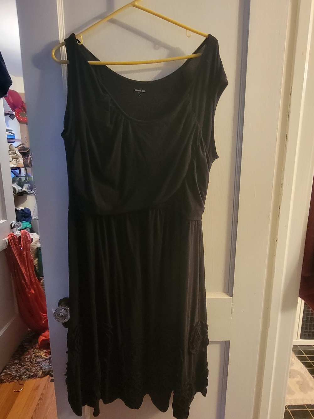 Black Women's Scoop Neck Casual Dress